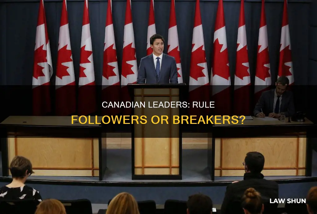 do government leaders follow the rule of law in canada