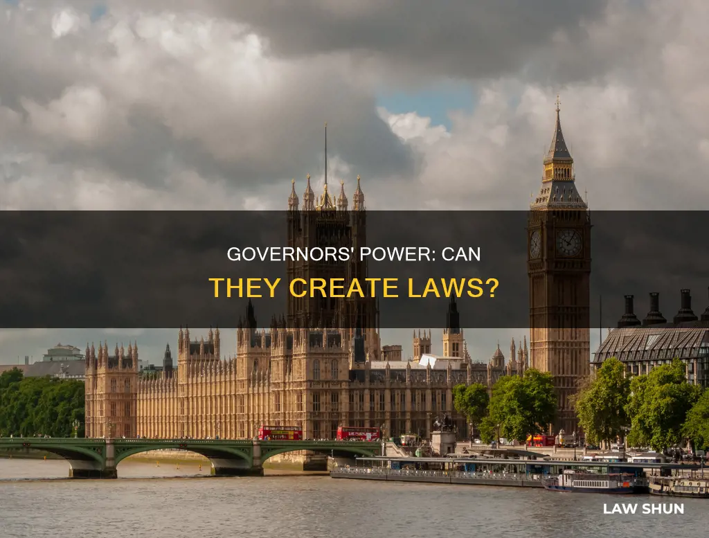 do governors create laws