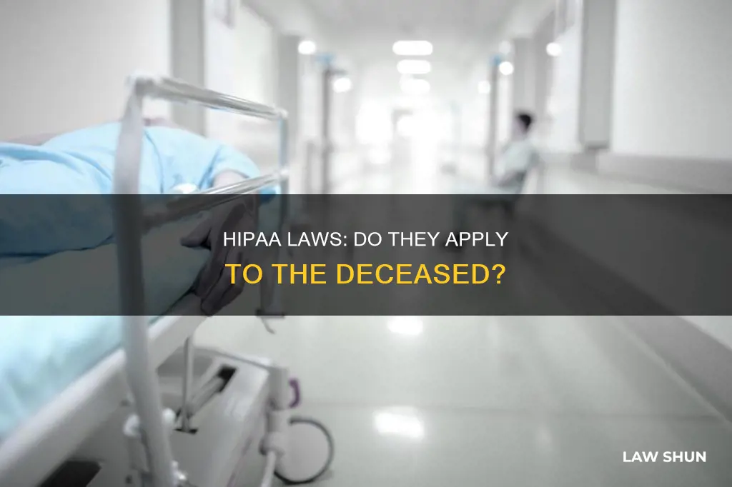 do hipaa laws apply to the deceased