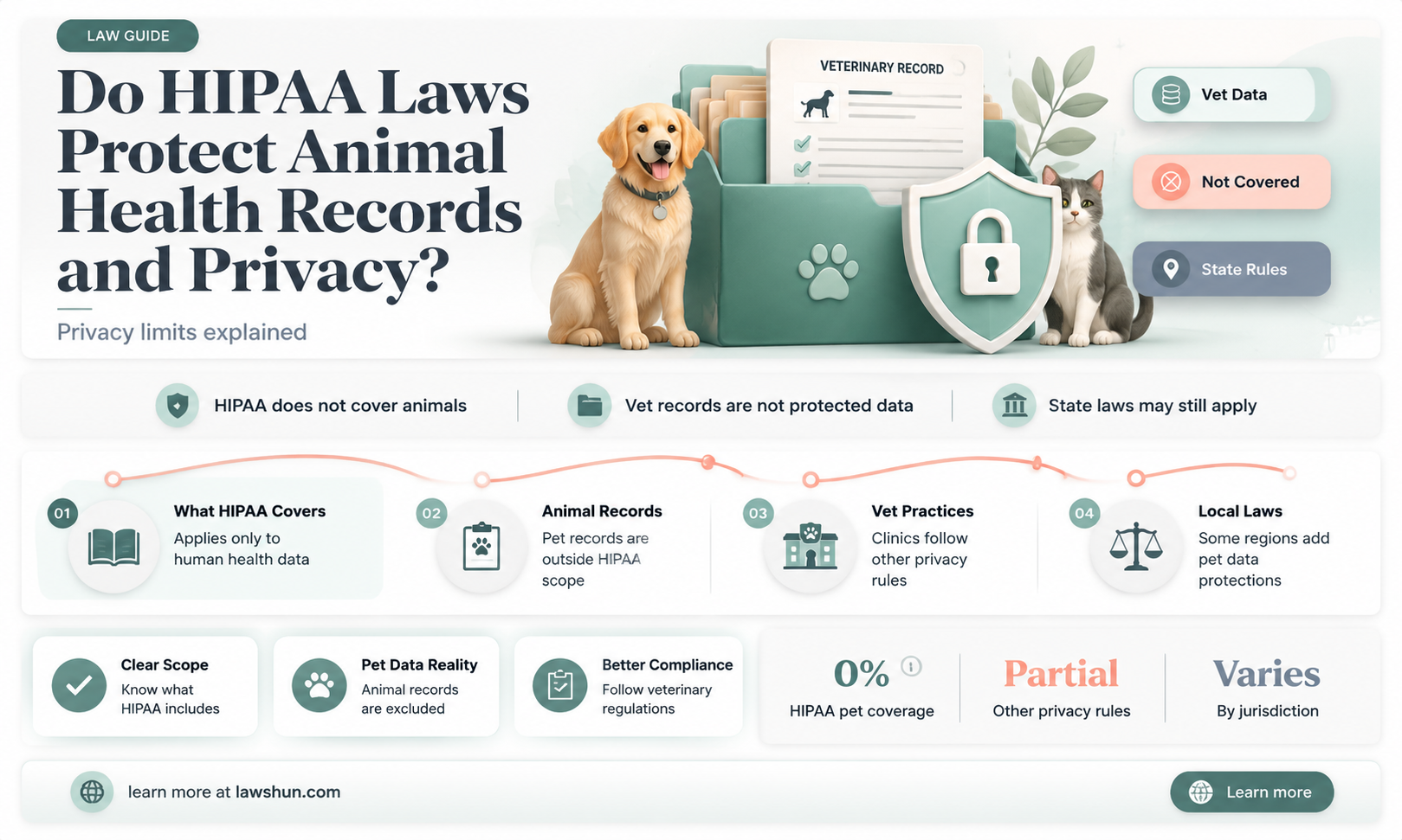 are there hipaa laws for animals