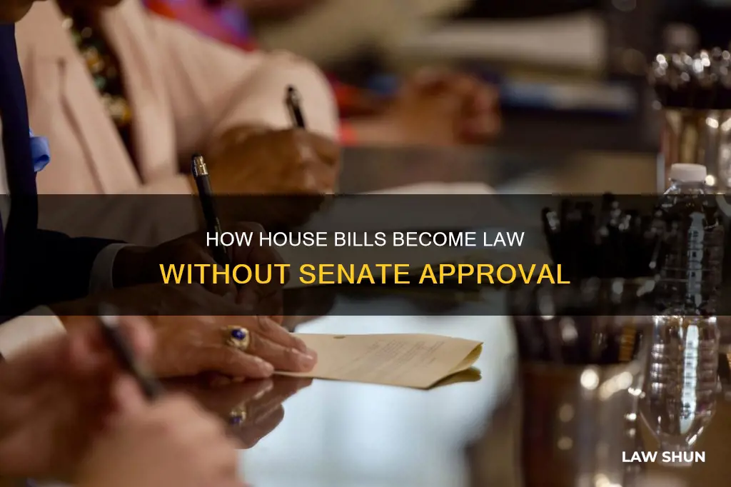 do house bills become law without senate