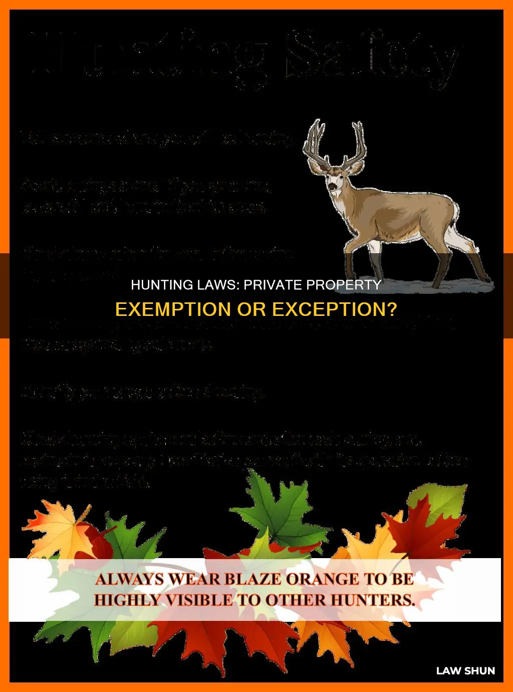 do hunting laws apply private property