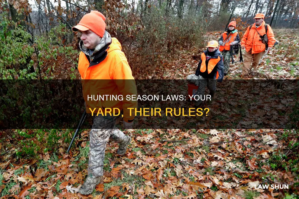 do hunting season laws apply in your owm yard