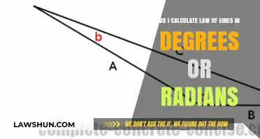 Calculating the Law of Sines: Degrees or Radians Explained