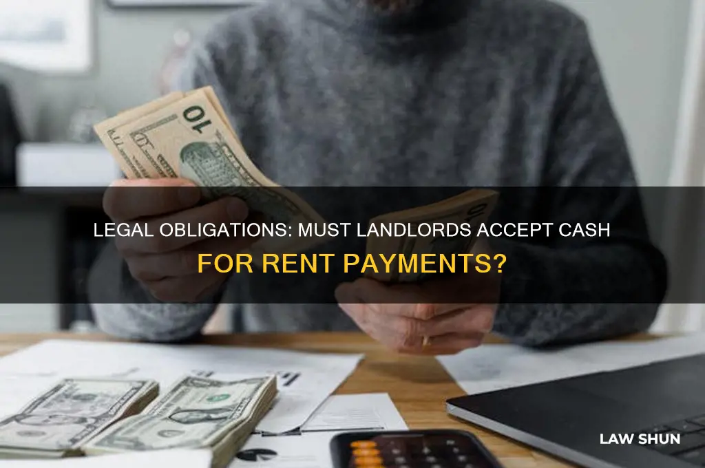 do i have to accept cash by law for rent
