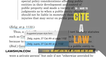 Do I Have to Cite a Law? Understanding Legal Citation Requirements