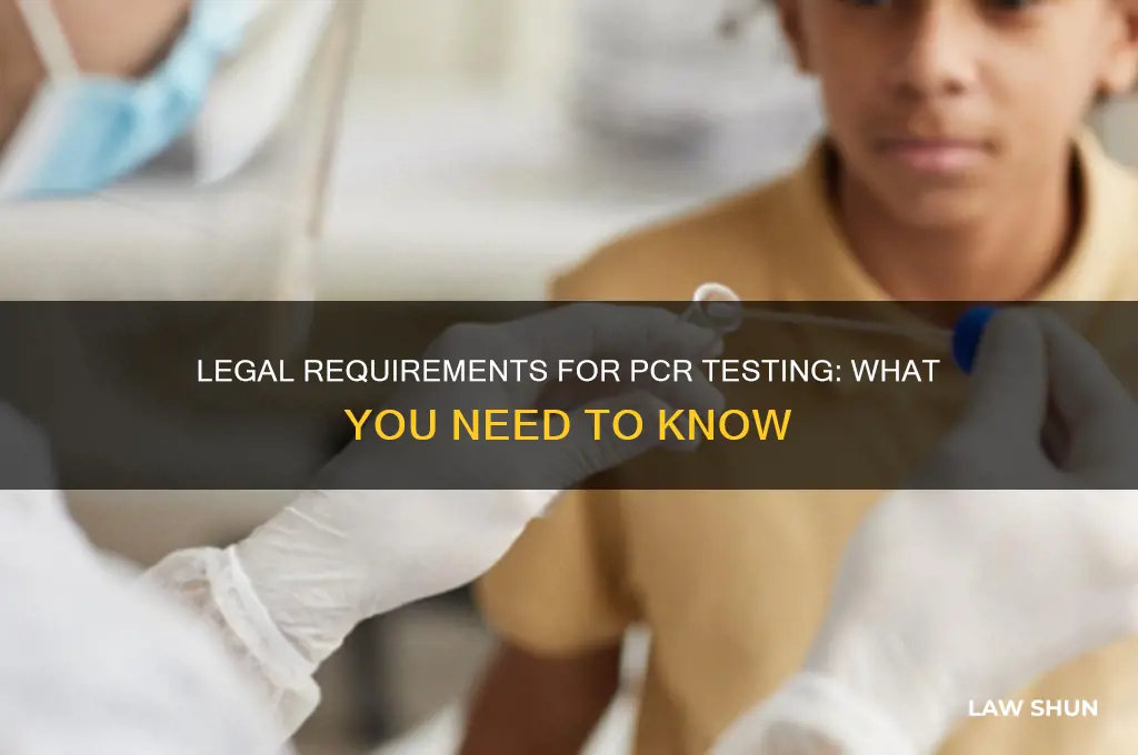 do i have to do a pcr test by law