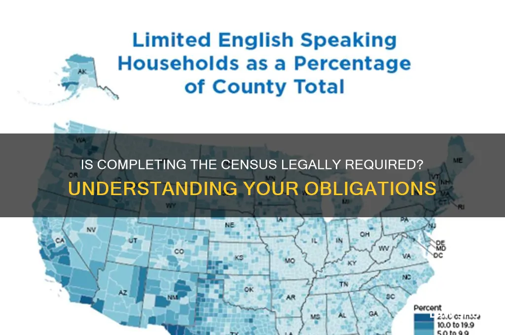 do i have to fill out the census by law