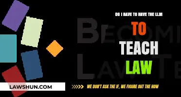 Teaching Law Without an LLM: Is Advanced Degree Necessary?
