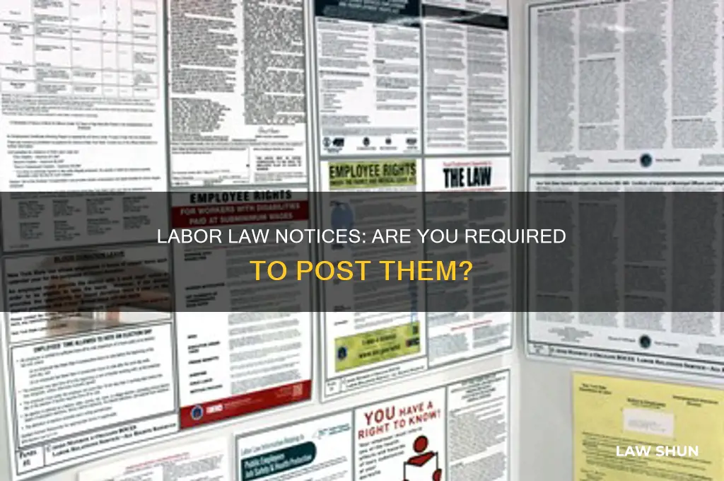 do i have to post labor law notices