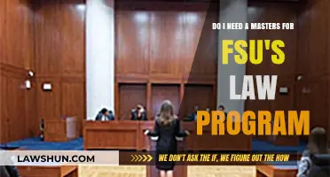 Is a Master's Degree Required for FSU's Law Program?