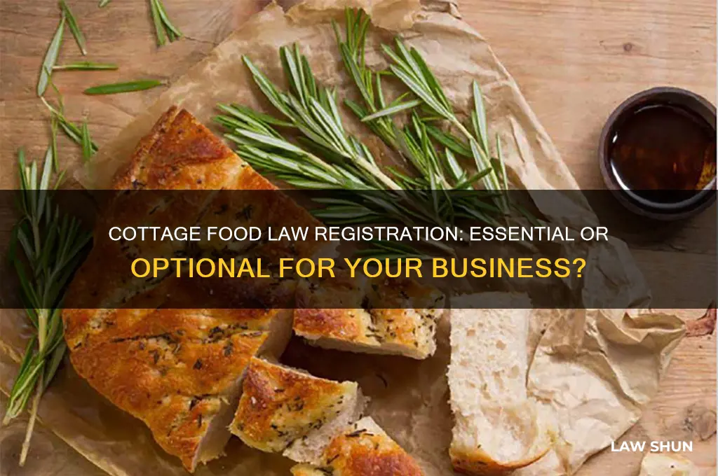 do i need cottage food law registration