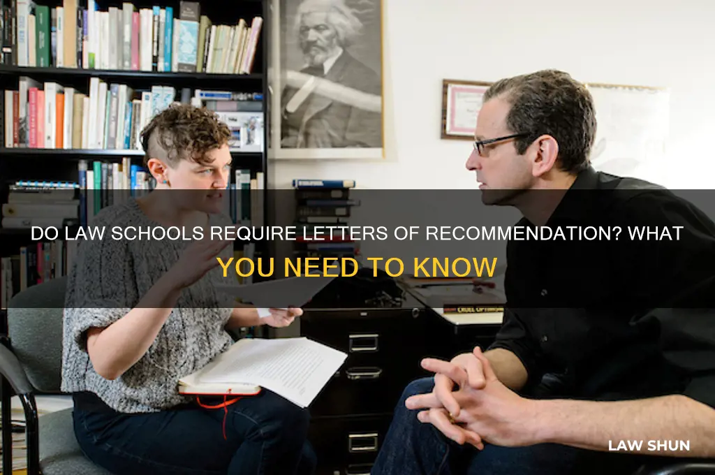 do i need letter of recommendation for law chool