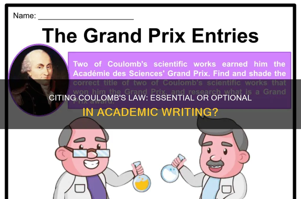 do i need to cite coloubs law