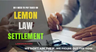 Lemon Law Settlements: Are They Taxable?
