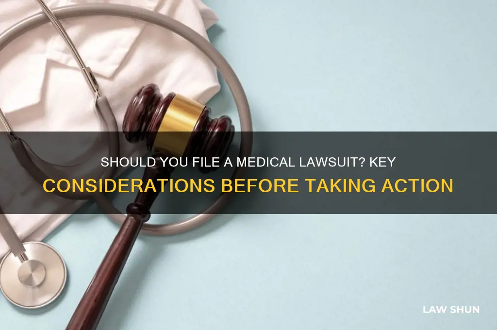 do i start a law suit medical