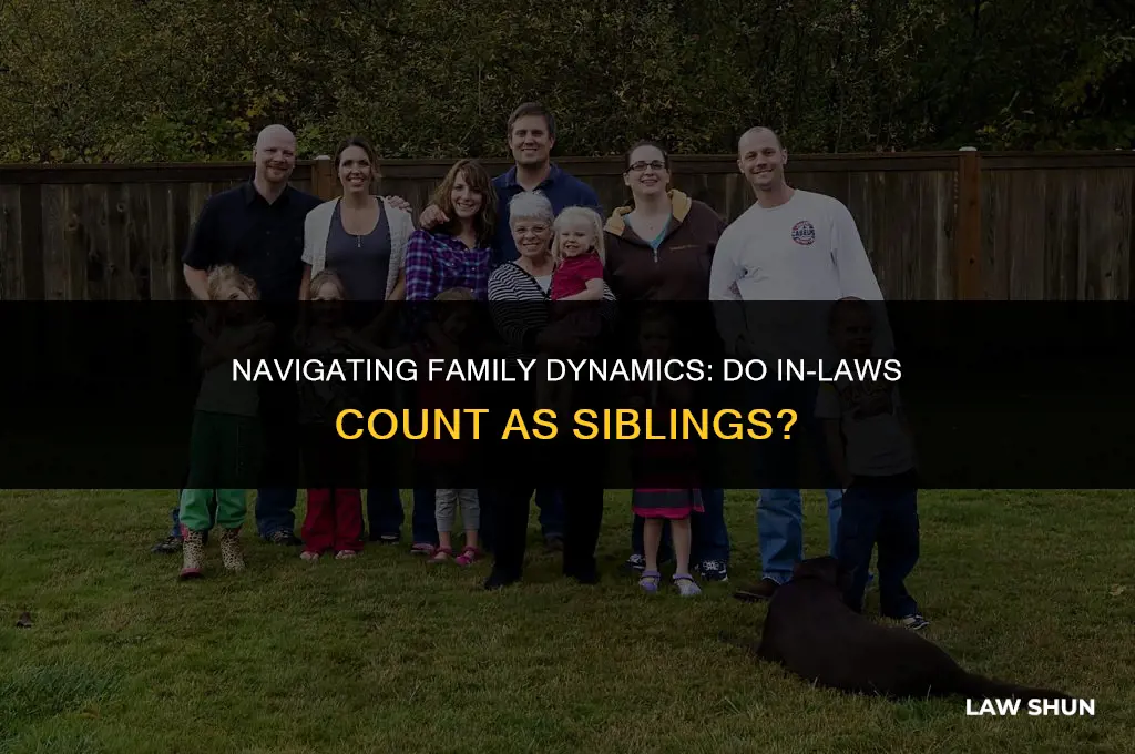 do in laws count as siblings