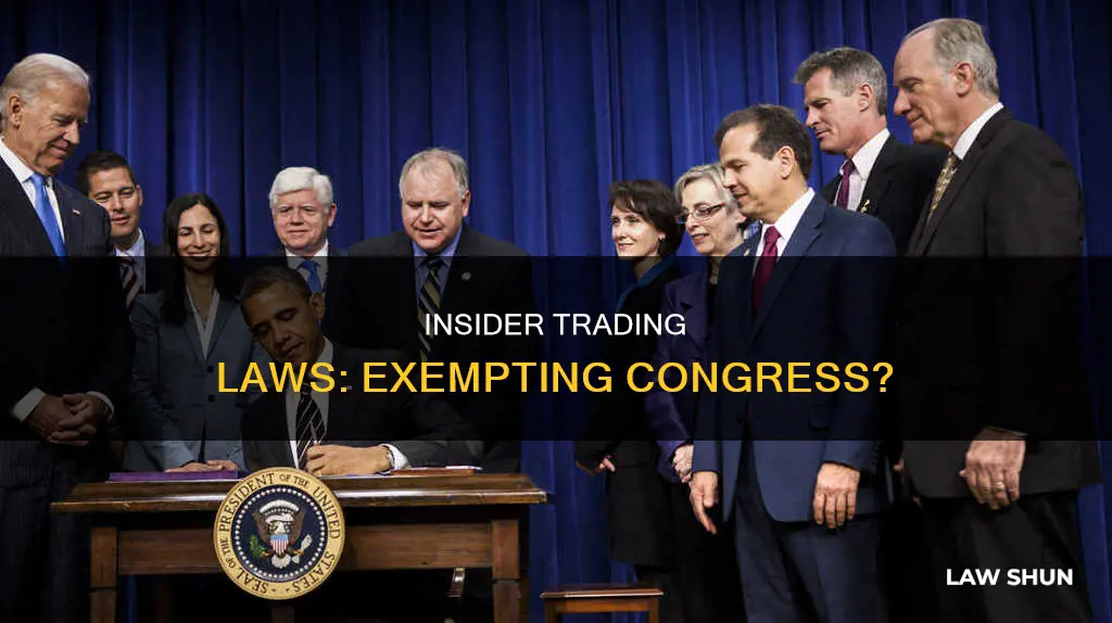 do insider trading laws apply to congress