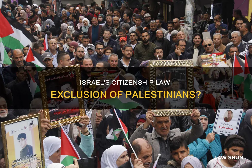 do israel citizenship laws apply to palestine