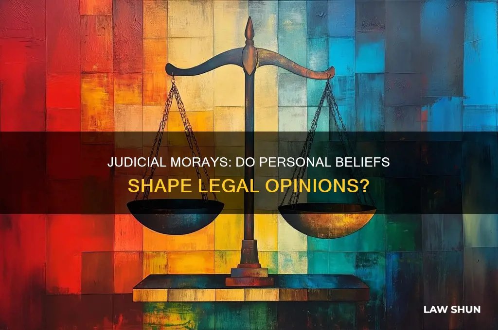 do judges allow their morays influence opinion of the law