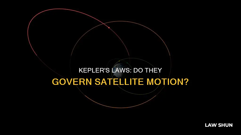 do keplers laws apply to satelites