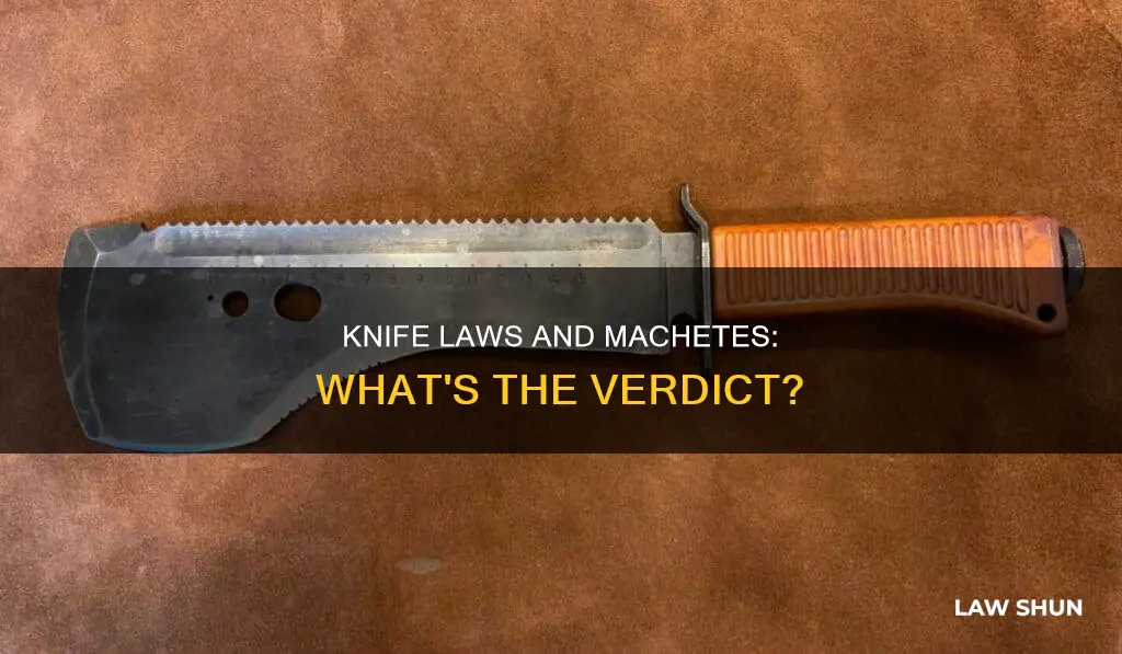 do knife laws apply to machetes