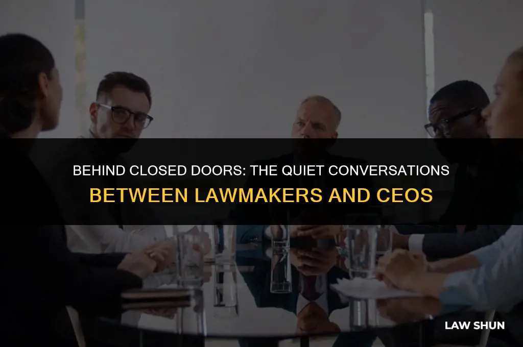 do law makers meet with ceos