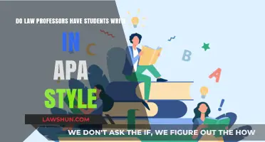 Do Law Professors Require APA Style in Student Writing?