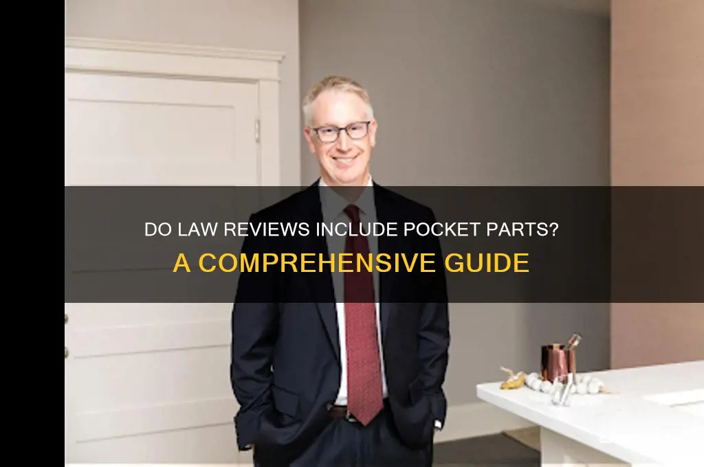 do law reviews have pocket part