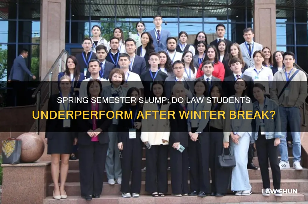 do law students do worse in springs emester