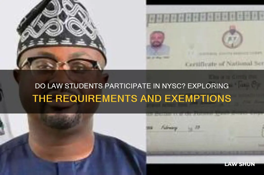 do law students go for nysc