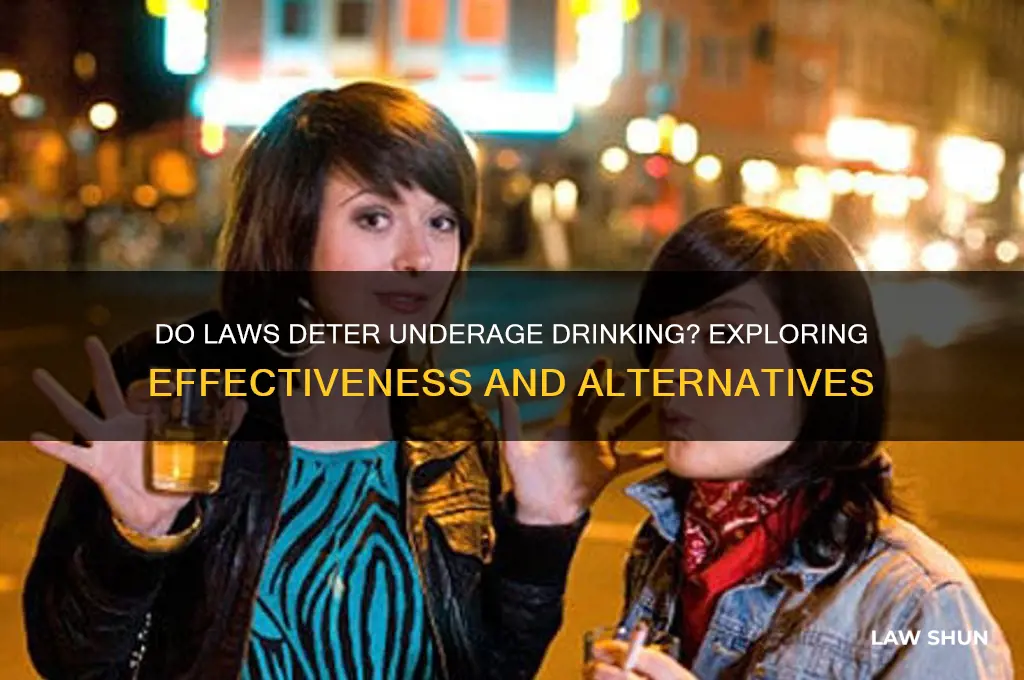 do laws act as a detternt for unnderage drinkers