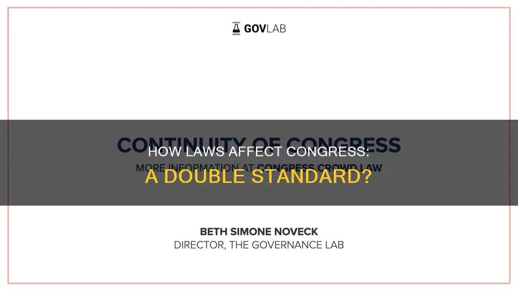 do laws affect congress differently