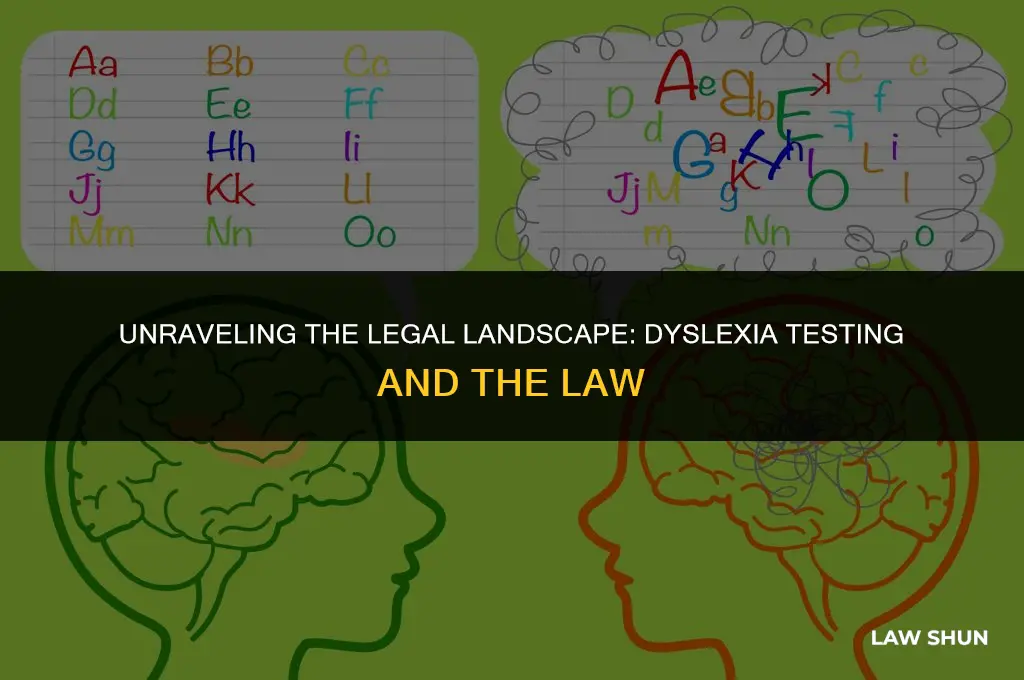 do laws prevent testing for dyslexia