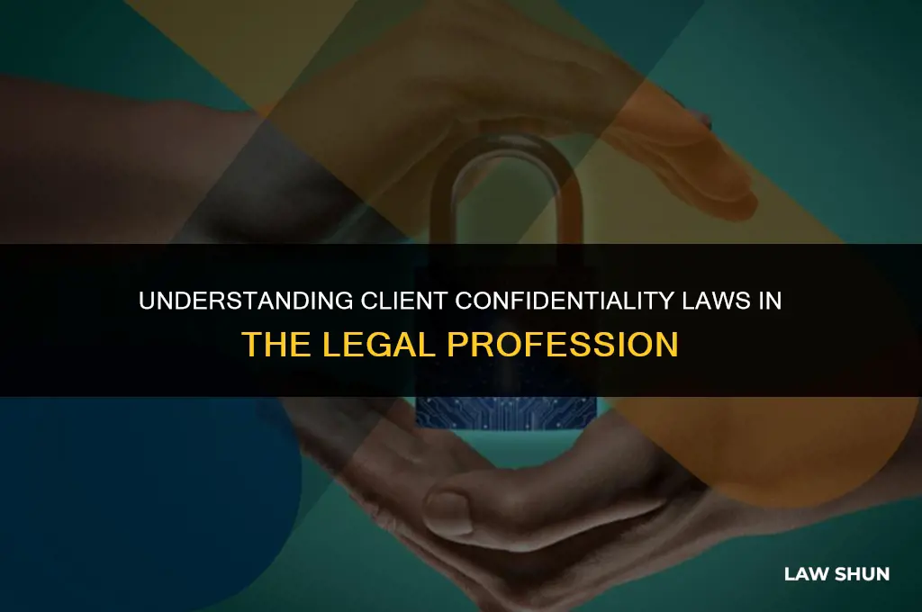 do lawyers have client confidentiality laws