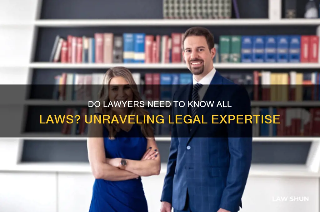 do lawyers need to know all laws