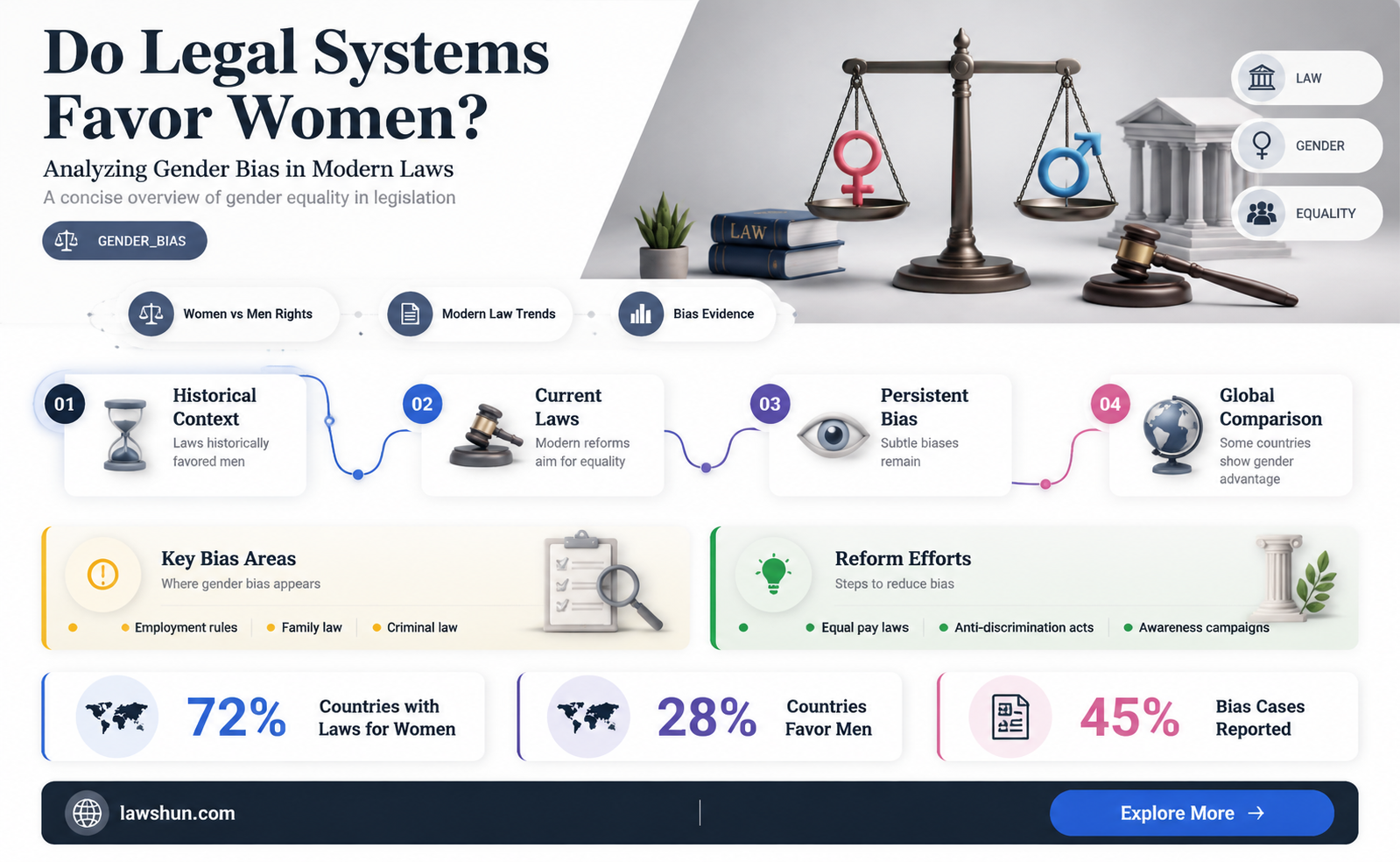 are laws written to favor women