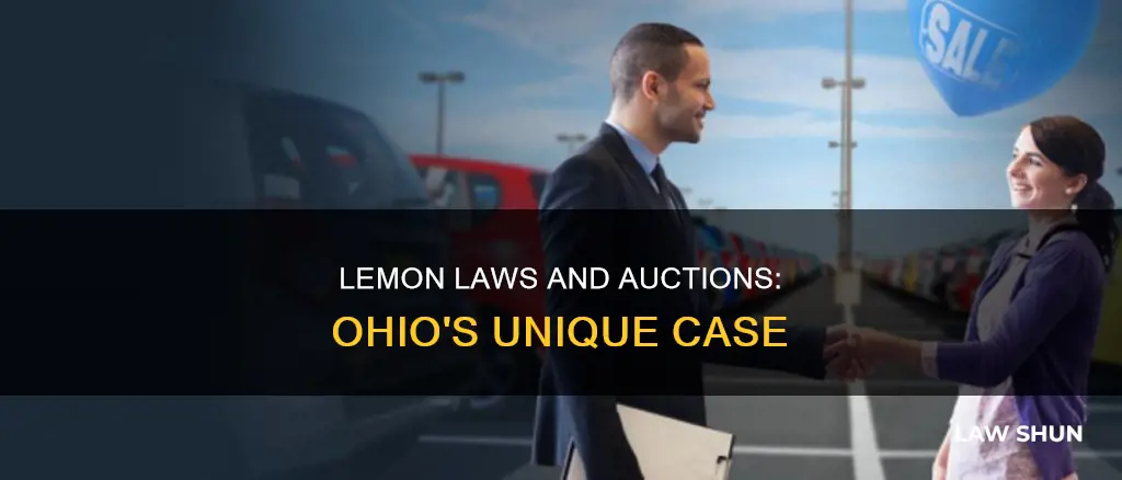 do lemon laws apply to auction in ohio