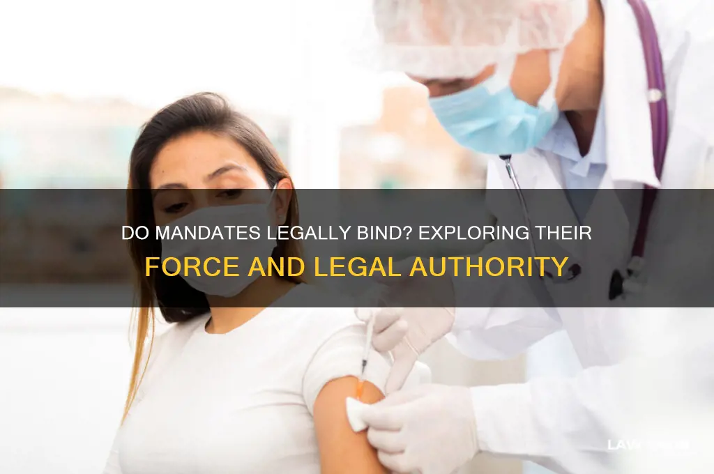 do mandates carry the force of law