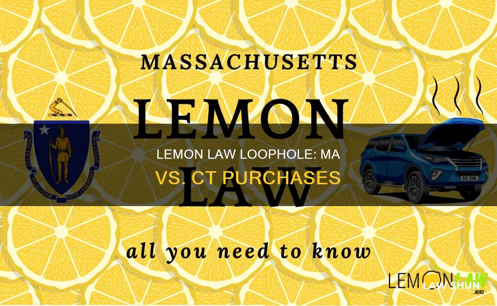 do massachusetts lemon law apply to purchase in connecticut