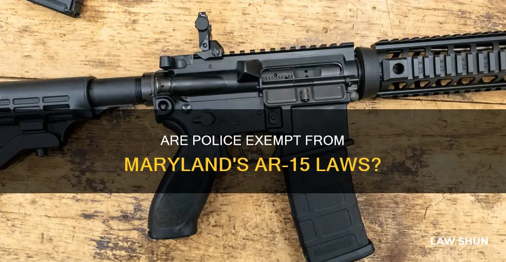 do md ar15 laws apply to cops