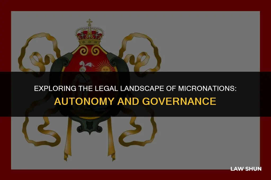 do micronations have their own laws