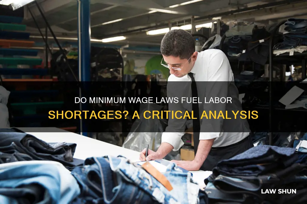 do minimum wage laws cause labor shortages