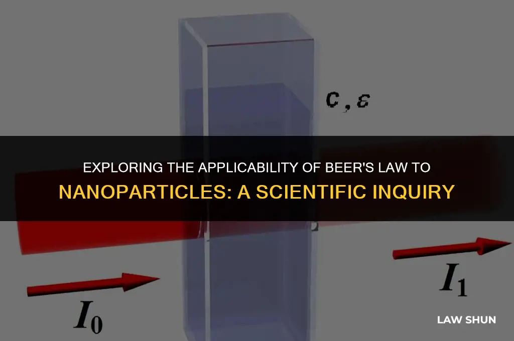 do nanoparticles obey beer