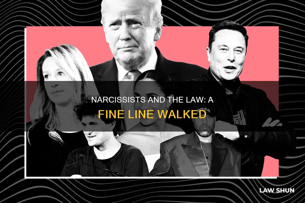 do narcissists break the law