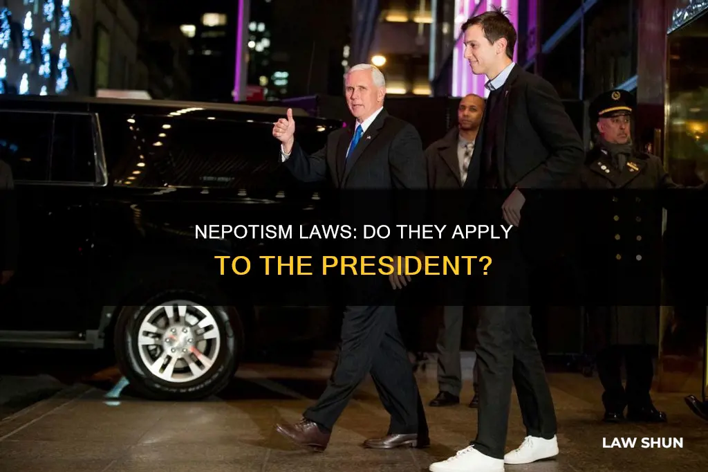 do nepotism laws apply to the president