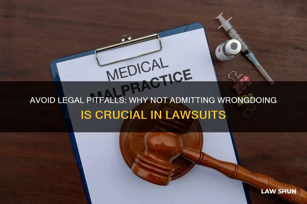 do not admit wrongdoing law suit