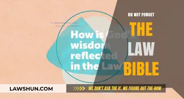 Exploring the Timeless Wisdom: Do Not Forget the Law Bible