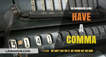 Understanding Numbered Laws: The Comma Conundrum Explained