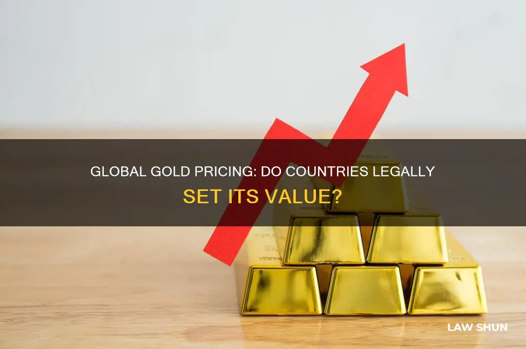 do other countries set they price of gold by law